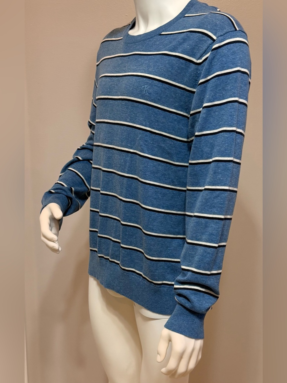 Calvin Klein Sweater Crew- Neck Men 100% Cotton ; size L/G made in Vietnam - Picture 4 of 7